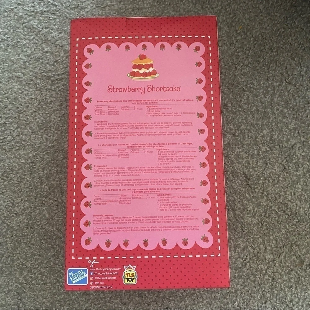 Strawberry Shortcake Scented Doll 14” NEW Vintage Inspired Fabric Plush